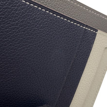 Load image into Gallery viewer, HERMES City 8CC Card Case Gris Meyer/Beton/Blue Nuit Evercolor
