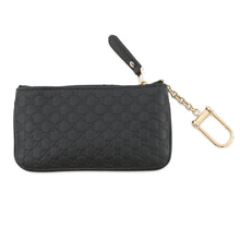 将图像加载到图库查看器中，GUCCI MicroGuccissima Key Ring Coin purse Black544248 203887 Leather
