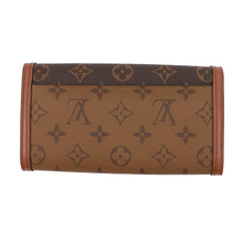 Load image into Gallery viewer, LOUIS VUITTON Portefeuille Sarah Dauphine NoirM46645 Monogram/Monogram Reverse Canvas
