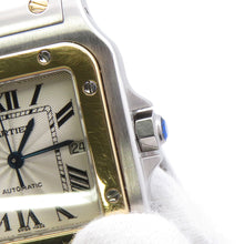 将图像加载到图库查看器中，CARTIER Santos Galve LM H41mm×W29mm Stainless Steel YG Silver DialW20058C4
