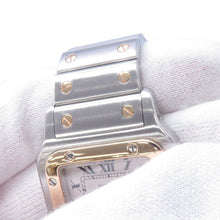 将图像加载到图库查看器中，CARTIER Santos Galve LM H41mm×W29mm Stainless Steel 18KYG White DialW20011C4
