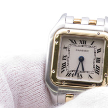 Load image into Gallery viewer, CARTIER PANTHERE SM 2 Row H30mm×W22mm Stainless Steel K18YG Ivory DialW25029B6
