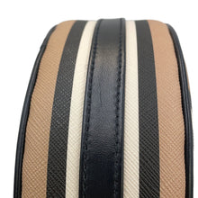 Load image into Gallery viewer, BURBERRY Icon Stripe Louise Shoulder Bag Beige/Black/White8051846 PVC Leather
