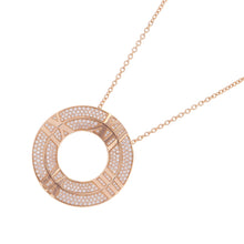 将图像加载到图库查看器中，TIFFANY&amp;Co. Atlas X Closed Circle Necklace 18K Pink Gold
