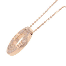 将图像加载到图库查看器中，TIFFANY&amp;Co. Atlas X Closed Circle Necklace 18K Pink Gold
