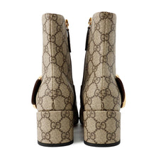 Load image into Gallery viewer, GUCCI Blondie EncreBoots Beige/Brown701706 GG Supreme Leather Size 35
