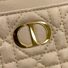 Load image into Gallery viewer, Dior Cannage Caro Lavender Wallet Coin Purse PowderBeigeS5177UWHC_M51U Calf Leather
