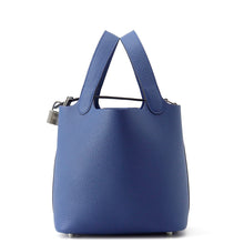 Load image into Gallery viewer, HERMES Picotin Lock Blue Tie Taurillon Clemence Size PM
