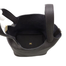 Load image into Gallery viewer, HERMES Picotin Lock Pull Noir Taurillon Clemence Size PM
