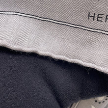 Load image into Gallery viewer, HERMES Car re Grrrrrrr! GRRRRR! Size 65 Gris Claire/Black/White Cashmere70% Silk30%
