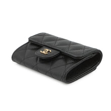 Load image into Gallery viewer, CHANEL Matelasse Classic Card Case BlackAP0214 Caviar Leather
