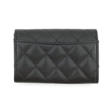 Load image into Gallery viewer, CHANEL Matelasse Classic Card Case BlackAP0214 Caviar Leather
