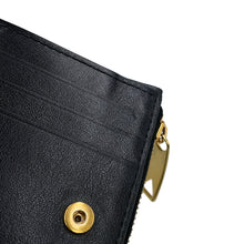 Load image into Gallery viewer, Bottega Veneta Padded Bi-fold Compact Wallet Black Lambskin
