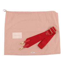 将图像加载到图库查看器中，MIUMIU Terrycloth Check 2-Way Tote Bag Red5BG236 pile
