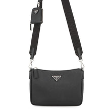 Load image into Gallery viewer, PRADA Shoulder Bag Black2VH113 Saffiano LeatherLeather
