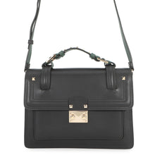 将图像加载到图库查看器中，Valentino Garavani Cabana Studded 2wayBag Black/GreenMW2B0165VB2_D80 Leather Size Medium
