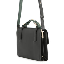 将图像加载到图库查看器中，Valentino Garavani Cabana Studded 2wayBag Black/GreenMW2B0165VB2_D80 Leather Size Medium
