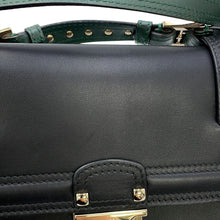 将图像加载到图库查看器中，Valentino Garavani Cabana Studded 2wayBag Black/GreenMW2B0165VB2_D80 Leather Size Medium

