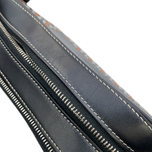 Load image into Gallery viewer, BURBERRY TBMonogram Shoulder Bag Black/Orange/White PVC Leather
