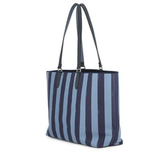 Load image into Gallery viewer, FENDI Go-to-Shopper Tote Navy/Blue7VA610 Canvas Leather
