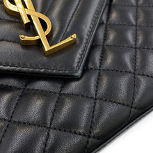 Load image into Gallery viewer, SAINT LAURENT PARIS Envelope Chain Shoulder Back Black600185AACT71000 Lambskin Size Medium
