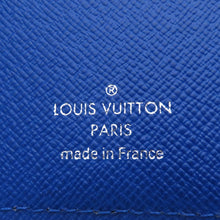 Load image into Gallery viewer, LOUIS VUITTON Portefeuille Brazza Noir/BlueM30791 Taiga Leather/V-Shape
