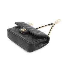 Load image into Gallery viewer, CHANEL Matelasse Classic Mini Bag Charm BlackAP4760 Lambskin Faux Pearl Rhinestone
