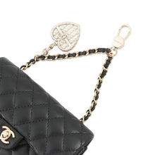 Load image into Gallery viewer, CHANEL Matelasse Classic Mini Bag Charm BlackAP4760 Lambskin Faux Pearl Rhinestone
