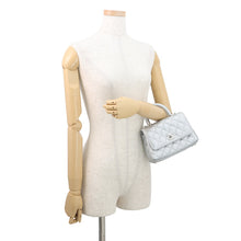 将图像加载到图库查看器中，CHANEL Coco Handle 2WAYHandbag SilverAS2215 Caviar Leather Size XXS
