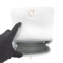 将图像加载到图库查看器中，CHANEL Coco Handle 2WAYHandbag SilverAS2215 Caviar Leather Size XXS
