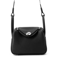 HERMES Lindy Black Taurillon Clemence Size Mini