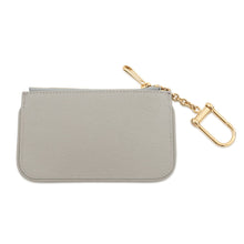 将图像加载到图库查看器中，GUCCI Script Key Ring with Coin Purse Gray790102 0416 Leather
