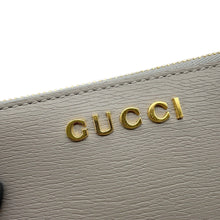 将图像加载到图库查看器中，GUCCI Script Key Ring with Coin Purse Gray790102 0416 Leather

