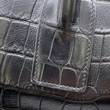 Load image into Gallery viewer, SAINT LAURENT PARIS Sac de Jules Souple Large 2WAY Tote Bag Black478167 Croco embossed leather
