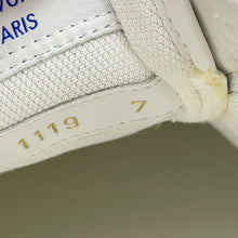 Load image into Gallery viewer, LOUIS VUITTON Rivoli Line Sneakers White/Blue1A5Y0X Leather Size 7
