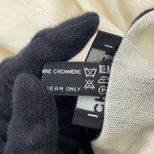 Load image into Gallery viewer, CHANEL CC Logo Stole Ivory/BlackA52032-X01249-C2666 Cashmere70% Silk30%
