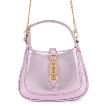Load image into Gallery viewer, GUCCI Jackie 1961 Nanobag MetalicPink760249 Leather
