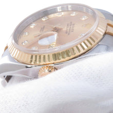 将图像加载到图库查看器中，ROLEX Datejust W36mm Stainless Steel 18KYG Champagne Dial116233G
