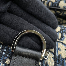 Load image into Gallery viewer, Dior Oblique Jacquard Lingot 2-Way Travel Bag Beige/Navy1ADDU115YKY_H27E Canvas Leather Size 50
