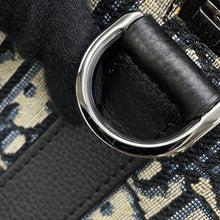 Load image into Gallery viewer, Dior Oblique Jacquard Lingot 2-Way Travel Bag Beige/Navy1ADDU115YKY_H27E Canvas Leather Size 50
