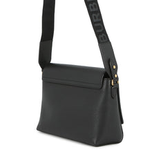 Load image into Gallery viewer, BURBERRY Nova Check Flap Shoulder Bag Black8021110 Leather Canvas
