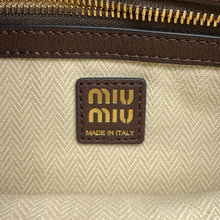 Load image into Gallery viewer, MIUMIU Avant Tulle One Shoulder Bag Brown5BC182_2BBL_F0NBL_V_OOO Nappa Leather Size regular
