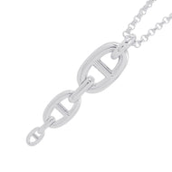 HERMES Chaine d'Ancre Necklace Size GM SV925