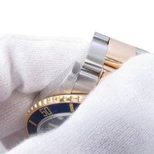 将图像加载到图库查看器中，ROLEX Submariner - Date W40mm Stainless Steel K18YG Blue Dial16613T
