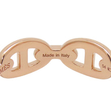 Load image into Gallery viewer, HERMES Chaine d'Ancre Anchene Ring Size PM/54/#14 18K Pink Gold
