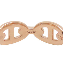 Load image into Gallery viewer, HERMES Chaine d'Ancre Anchene Ring Size PM/54/#14 18K Pink Gold
