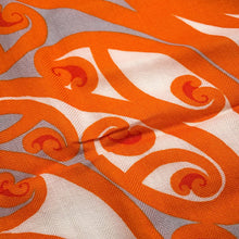将图像加载到图库查看器中，HERMES Giant Square KAWA ORA Size 140 Orange/Multicolor Cashmere70% Silk30%
