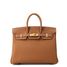 将图像加载到图库查看器中，HERMES Birkin Gold Togo Leather Size 25
