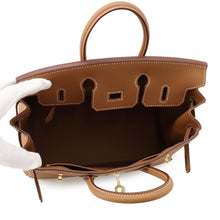 将图像加载到图库查看器中，HERMES Birkin Gold Togo Leather Size 25
