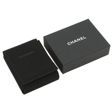 将图像加载到图库查看器中，CHANEL CC Logo Clover Necklace Gold/BlackABF387 Metal Rhinestone
